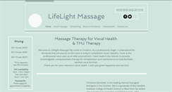 Desktop Screenshot of lifelightmassage.com